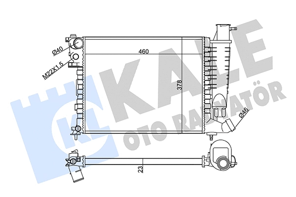 Radiator, engine cooling (351815)