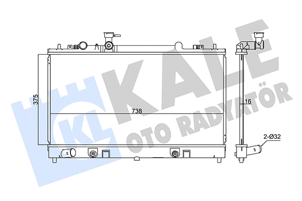 Radiator, engine cooling (347880)