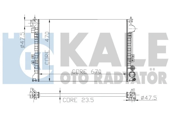 Radiator, engine cooling (217400)