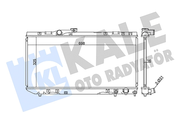 Radiator, engine cooling (351950)