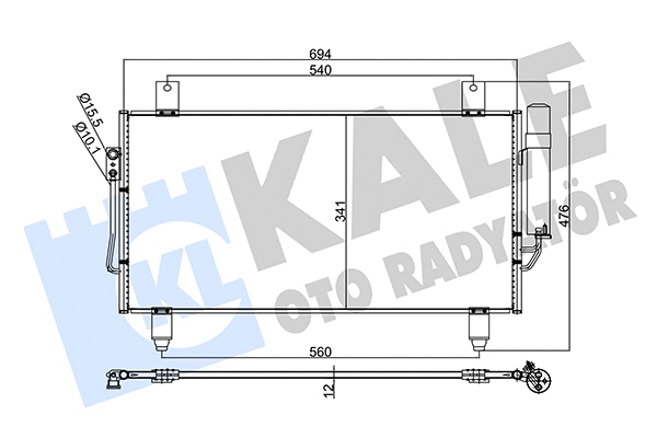 Condenser, air conditioning (345780)