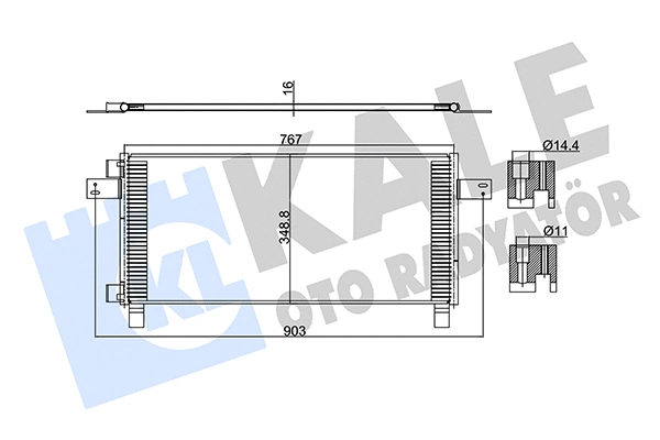 Condenser, air conditioning (350350)