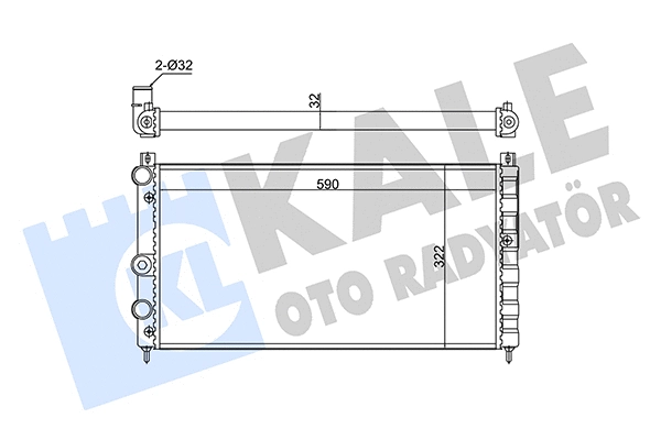 Radiator, engine cooling (348265)