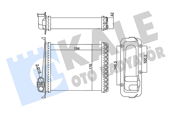 Heat Exchanger, interior heating (346435)
