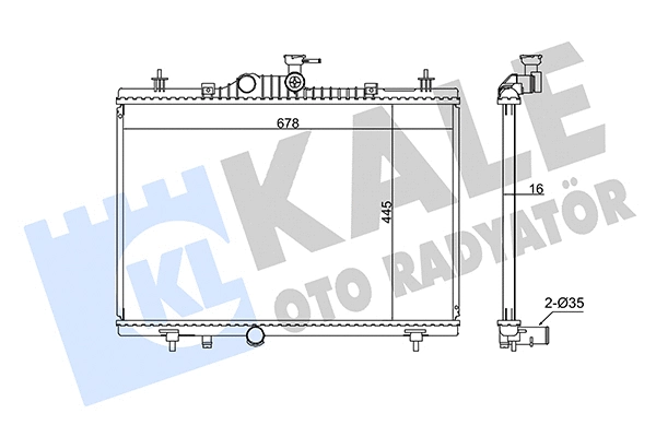 Radiator, engine cooling (346015)
