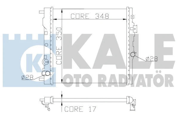 Radiator, engine cooling (383800)