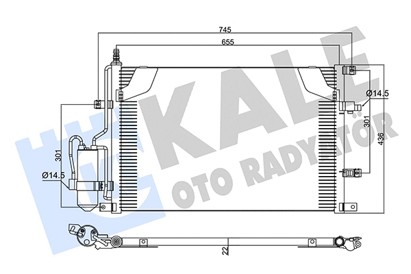 Condenser, air conditioning (360345)