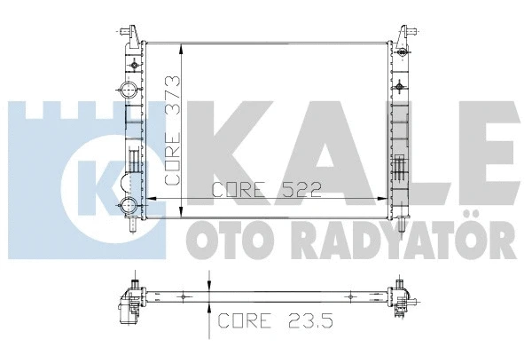 Radiator, engine cooling (142900)