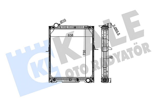 Radiator, engine cooling (350275)