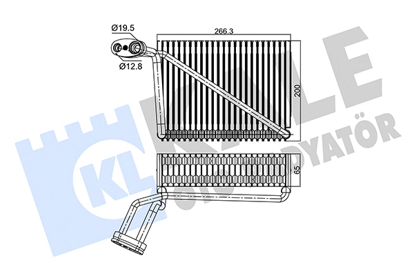 Evaporator, air conditioning (350085)