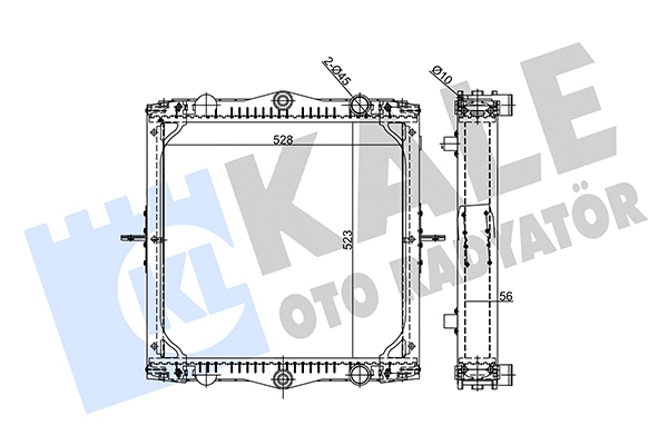 Radiator, engine cooling (360145)