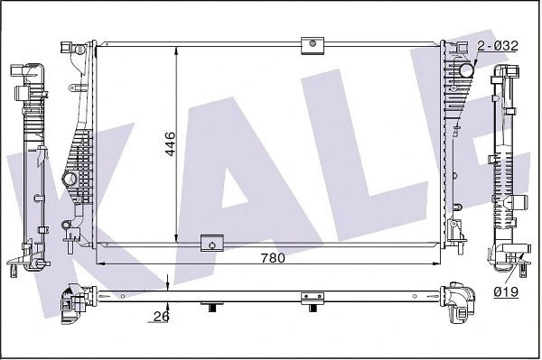 Radiator, engine cooling (347250)