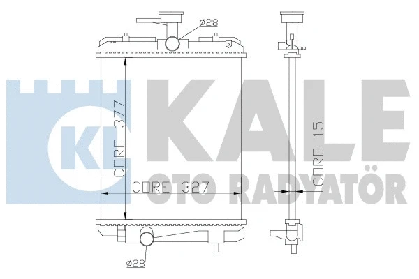Radiator, engine cooling (364400)