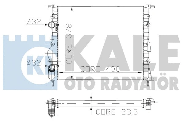 Radiator, engine cooling (109400)