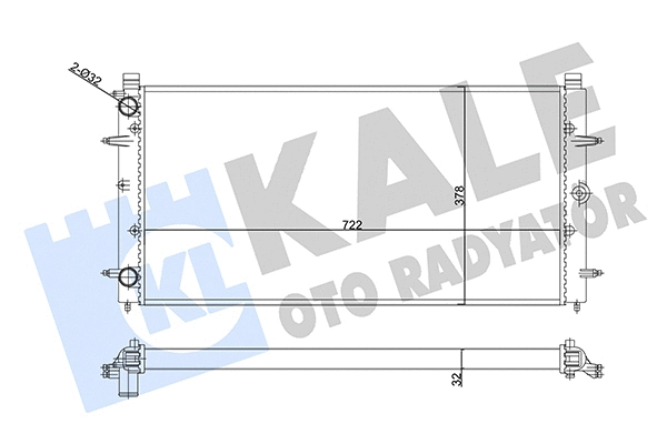 Radiator, engine cooling (356880)