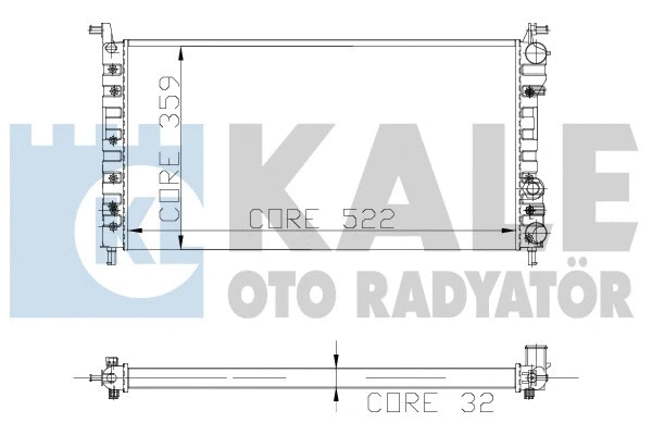 Radiator, engine cooling (102400)