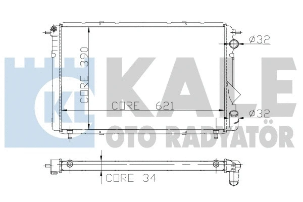 Radiator, engine cooling (217300)
