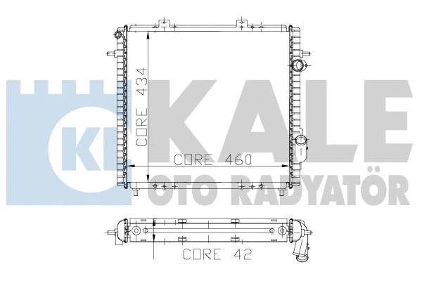Radiator, engine cooling (208300)