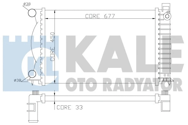 Radiator, engine cooling (353100)