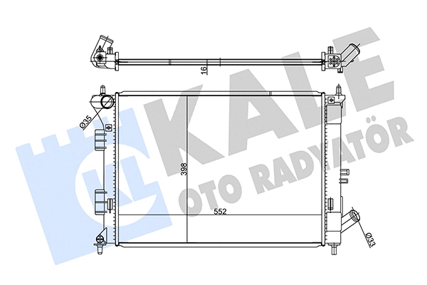 Radiator, engine cooling (347785)
