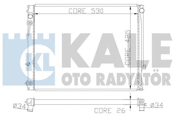Radiator, engine cooling (365200)