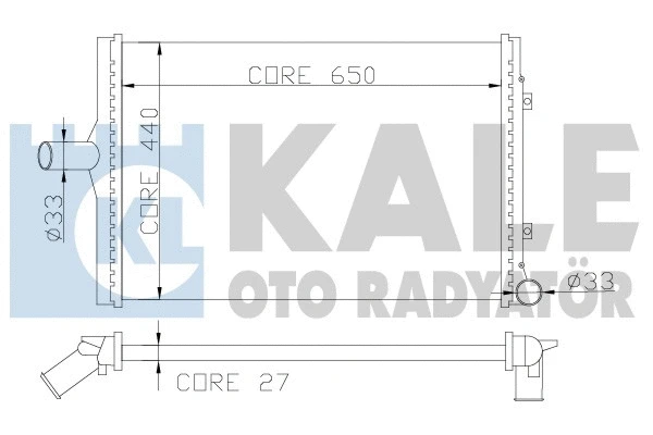 Radiator, engine cooling (353000)
