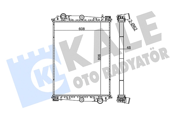 Radiator, engine cooling (351365)