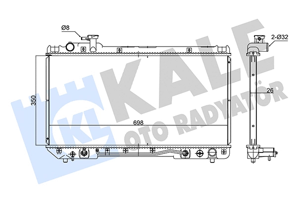 Radiator, engine cooling (348180)