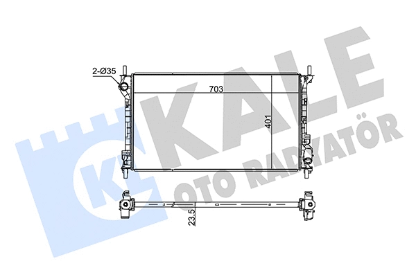 Radiator, engine cooling (209700)