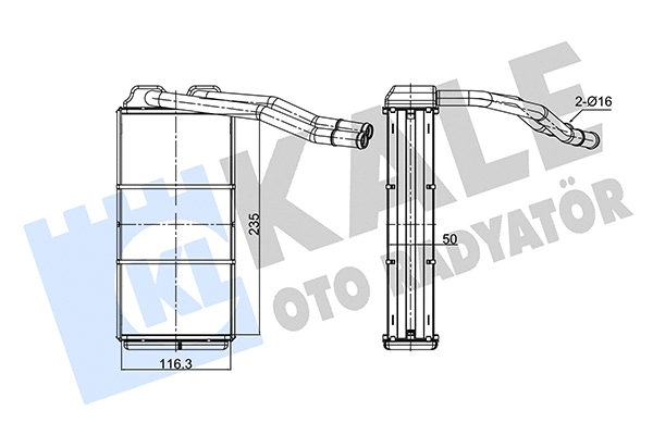 Heat Exchanger, interior heating (352090)