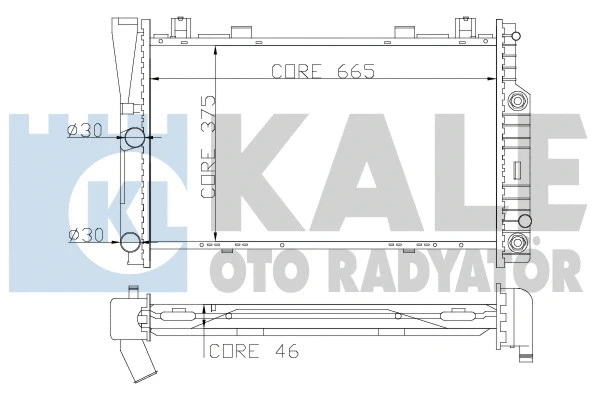 Radiator, engine cooling (351700)