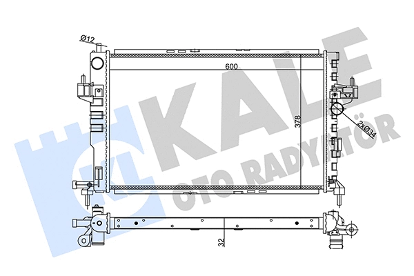 Radiator, engine cooling (357030)