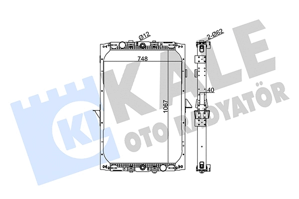 Radiator, engine cooling (349345)