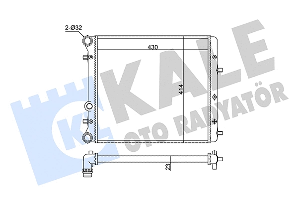 Radiator, engine cooling (349245)