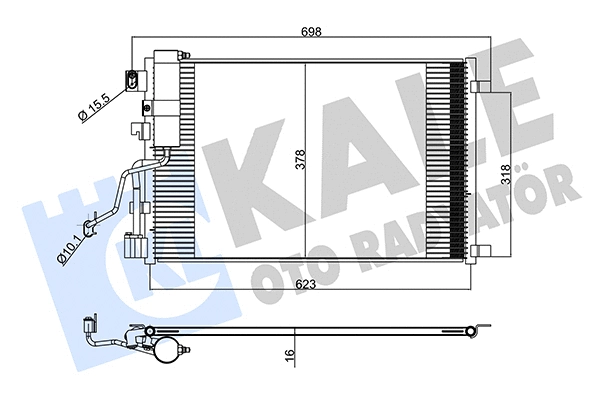 Condenser, air conditioning (345260)