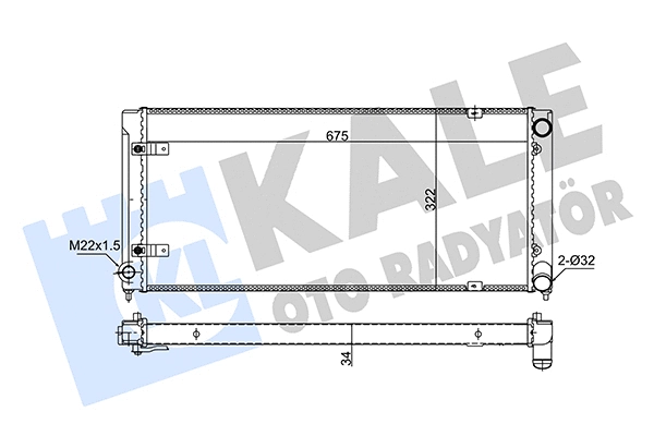 Radiator, engine cooling (349230)