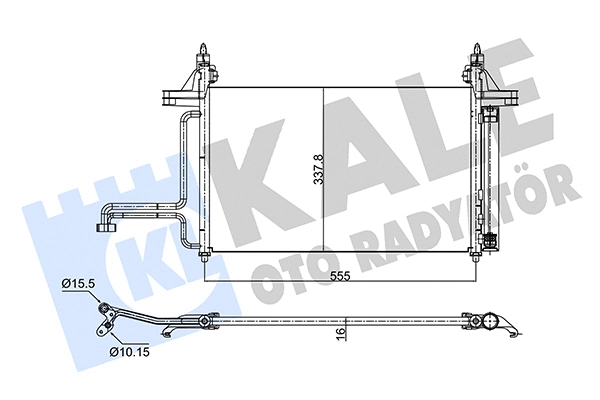 Condenser, air conditioning (350575)