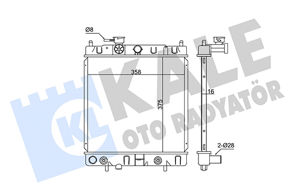 Radiator, engine cooling (347995)