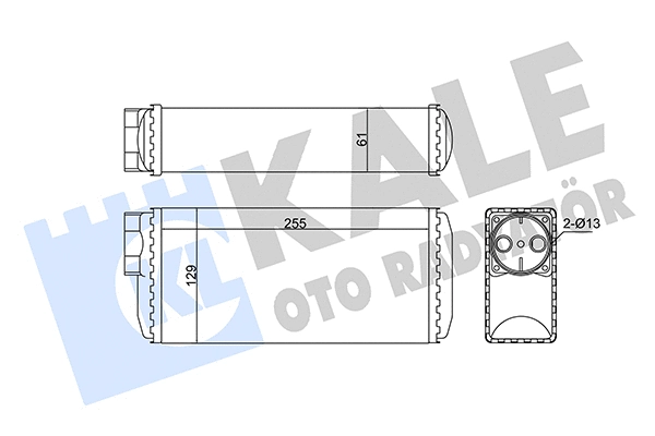 Heat Exchanger, interior heating (354950)