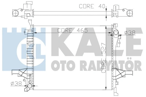 Radiator, engine cooling (375200)