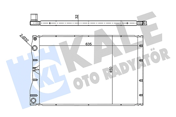 Radiator, engine cooling (351880)