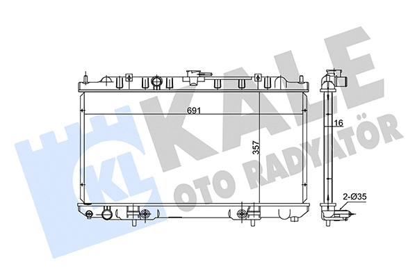 Radiator, engine cooling (348055)