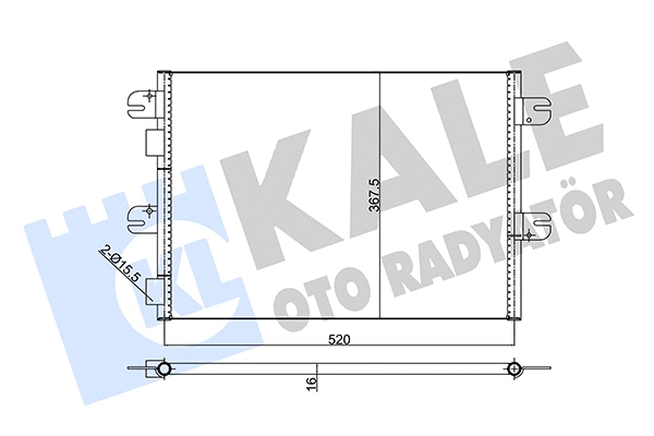 Condenser, air conditioning (350345)