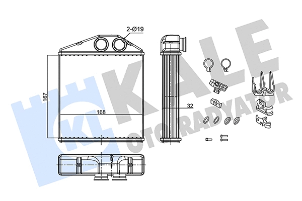 Heat Exchanger, interior heating (346690)