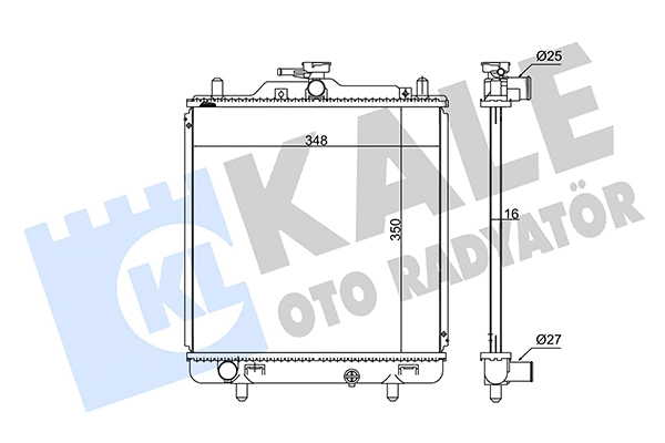Radiator, engine cooling (348120)