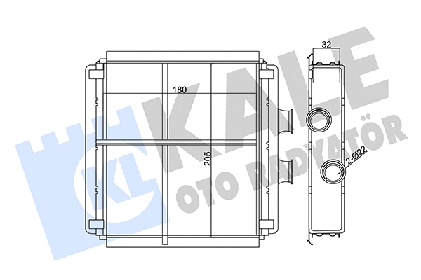 Heat Exchanger, interior heating (346805)