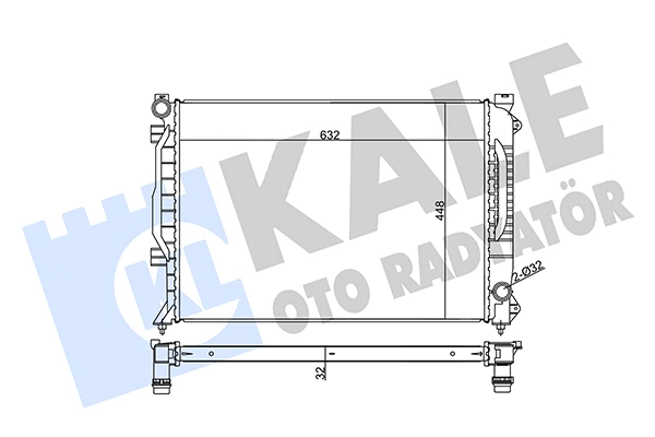 Radiator, engine cooling (355530)