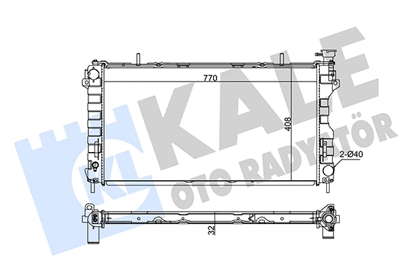 Radiator, engine cooling (349400)