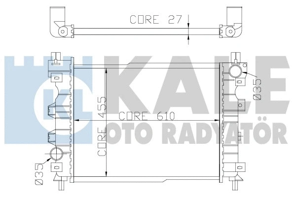 Radiator, engine cooling (350800)
