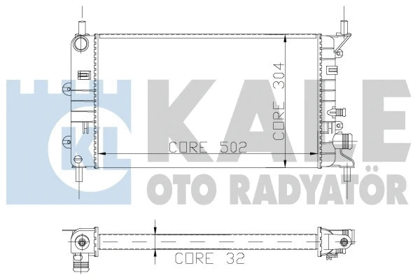 Radiator, engine cooling (103200)